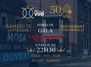 Soirée de Gala 13/9 Entrée libre dès 22h30