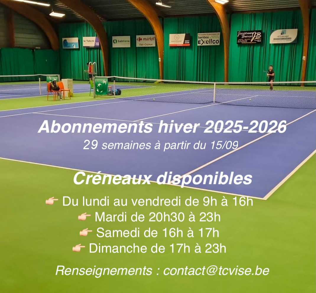 Quelques places encore pour nos abonnements hiver